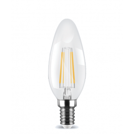 Λάμπα κεράκι LED Filament E14 4W 3000K (ΘΕΡΜΟ) C35 360o 470Lm VIVA