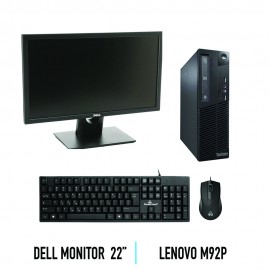 Σετ Lenovo Thinkcentre M92p + DELL monitor 22″