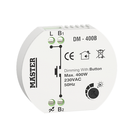 Dimmer κυτίου 400W για λαμπτήρες LED (ΤΗΛΕΧΕΙΡΙΣΜΟΣ BUTTON)