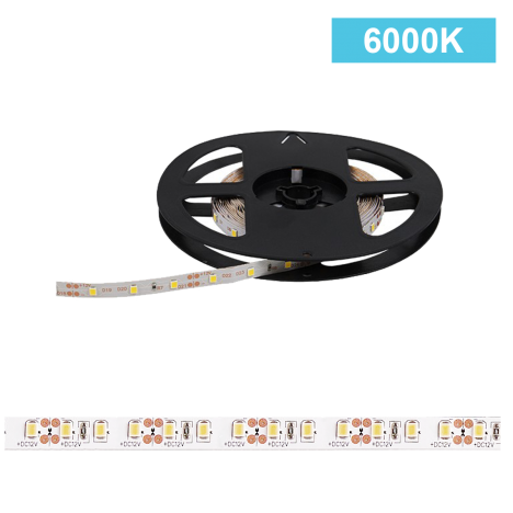 Ταινία LED 12W/m CHIP 2538 120chips/m 6000K (ΨΥΧΡΟ) 1440Lm IP20 12V