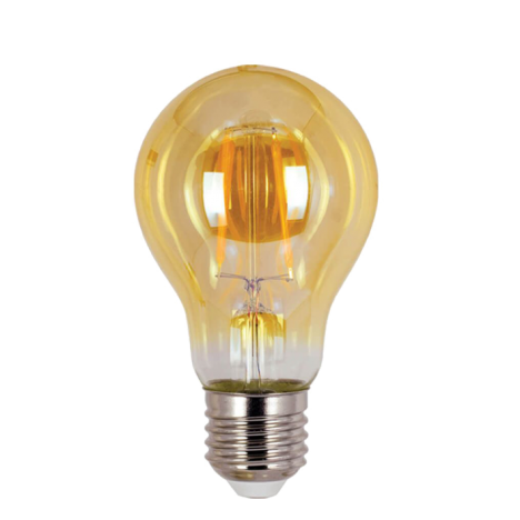 Λάμπα LED Amber Filament E27 6W 2700K (ΘΕΡΜΟ) G95 360o 590Lm VIVA