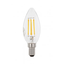 ΛΑΜΠΤΗΡΑΣ LED FILAMENT LEDISONE-2-ΔΙΑΦΑΝΟΣ C35 4W 520Lm E14 2700K (ΘΕΡΜΟ ΦΩΣ) 1514460 VITO